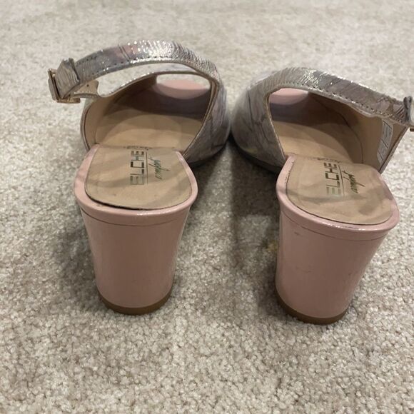 Elche leather heels sandals size 38 (fits 7.5) - Picture 4 of 7